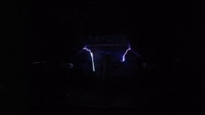 Фрагмент шоу в "Электрическом музее Тесла", Алушта.