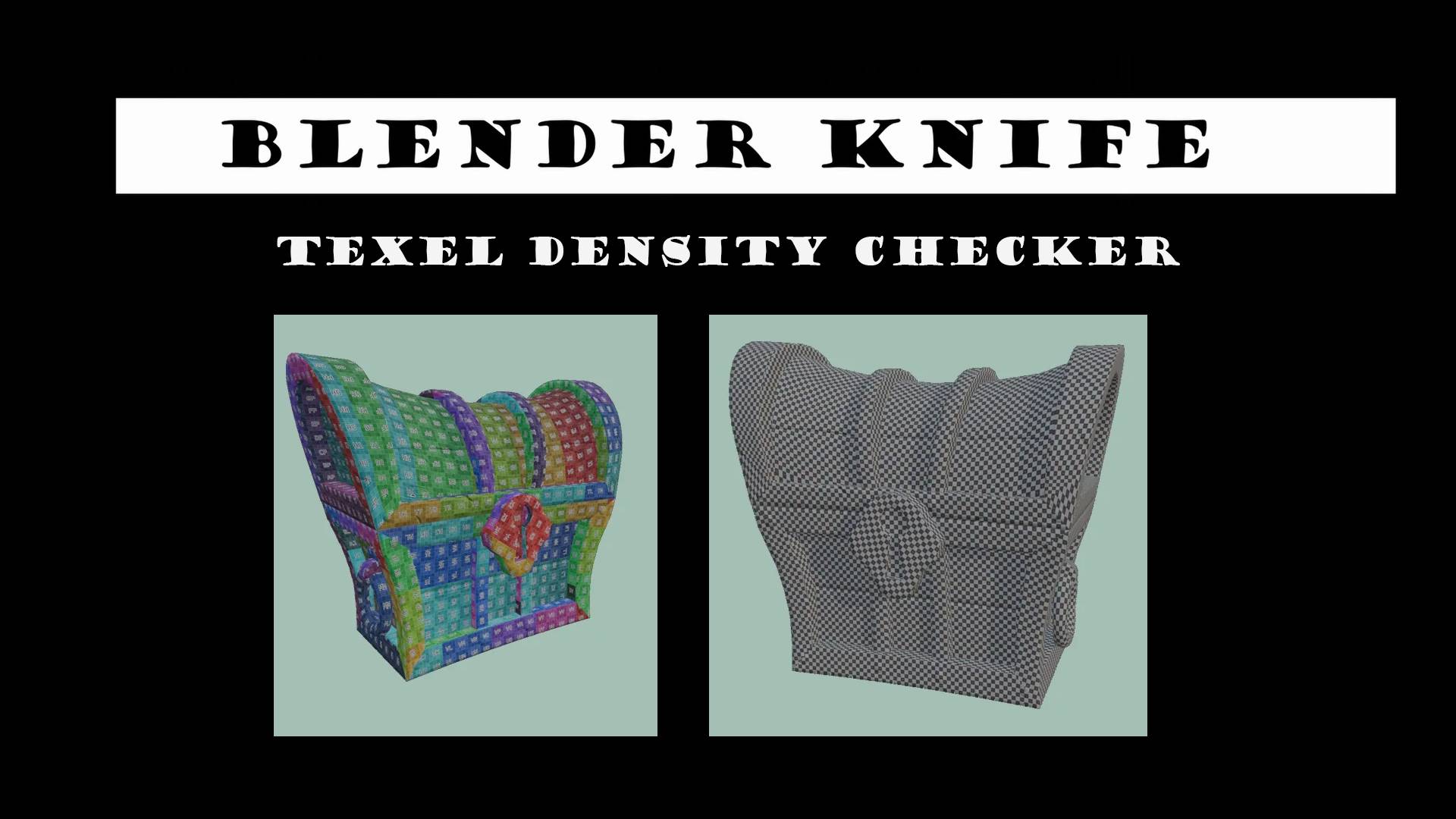 Аддон Texel Density Checker для Blender