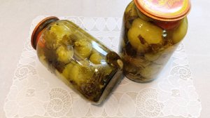 Маринованные ЗЕЛЕНЫЕ ПОМИДОРЫ на ЗИМУ! Отличная ЗАКУСКА, пошаговый рецепт!