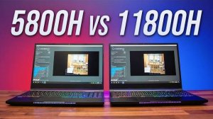 AMD Ryzen 7 5800H vs Intel i7-11800H - Best 8 Core Laptop CPU?