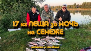 17 кг ЛЕЩА за НОЧЬ на СЕНЕЖЕ! РЫБАЛКА С НОЧЁВКОЙ!