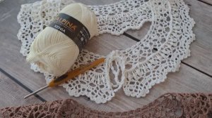_2_МоёРукоделиеЛетом: Навязала крючком ажурные воротнички в стиле Бохо из трёх видов пряжи