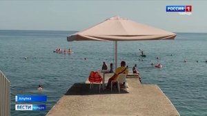 В Алупке завершено благоустройство пляжа «Воронцовские купальни»