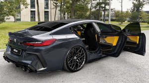 BMW M8 Gran Coupe Competition (2025) — звук, интерьер и экстерьер