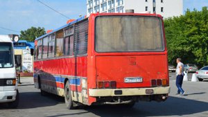 Автобус Икарус 250.59 (К 239 РЕ 22). Запуск и отправление / Ikarus bus 250.59. Start and departure.