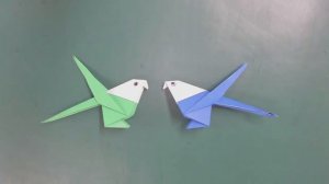 Оригами попугаи! Поделки из бумаги своими руками!