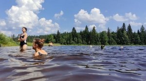 Селигер 2025. Пляж у пушки