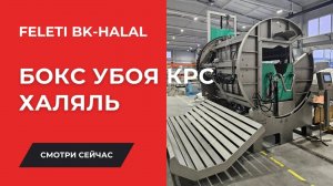 Поворотный бокс FELETI BK-HALAL для убоя КРС по стандартам халяль!