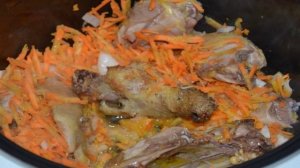 Индоутка, тушенная кусочками