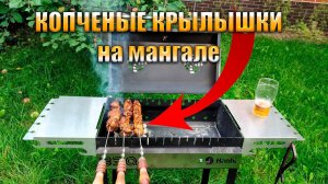 Куриные крылышки на мангале. Обкатываю новый мангал