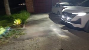 свет туманок в ночное время