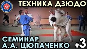 МЯГКАЯ техника Дзюдо – 3: семинар А.А. Цюпаченко.