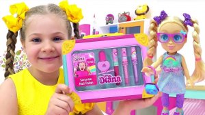 Диана и ее друзья играют с игрушками Love Diana