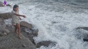 Крым. #ЮБК Гаспра. Шторм и мы с Лилей на Море. 28.07.25. #андрейкрымский #артемийкрым #андрейлилия