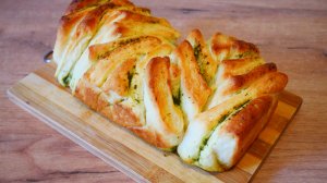 Хлеб ГАРМОШКА с зеленью и чесноком