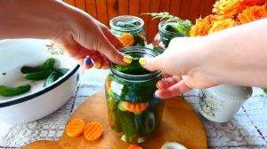 ОГУРЦЫ ПО-БОЛГАРСКИ на зиму очень вкусный и простой бабушкин рецепт | Консервация