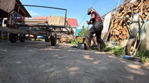 Переделываем прицеп для перевозки снегоболотохода.
