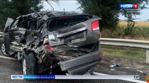 На трассе «Кавказ» между Анзореем и Аргуданом столкнулись сразу шесть машин