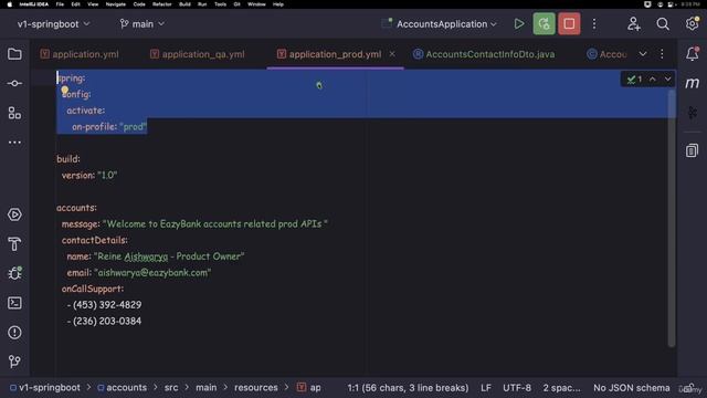 7. Demo of Spring Boot profiles inside accounts microservice смотреть онлайн