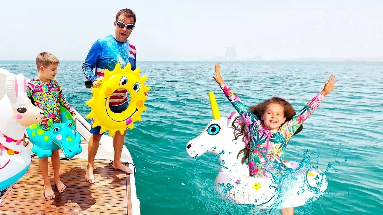 Диана и Рома - 24 часа на лодке челлендж