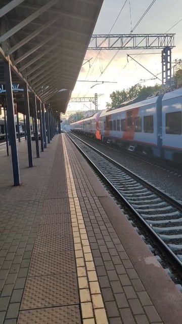 Двойная ласточка!#скорый электропоезд ЭС1-030/028#"Ласточка"#сообщением#Москва - Смоленск