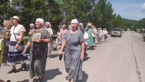 Крестный ход на престольный праздник п. Пластун