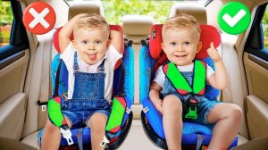 Пристегнитесь! 🚗 Оливер и Адам узнают о важности Пристегивания в Автомобиле 🛑