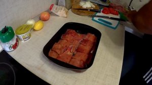 Горбуша в духовке.  Pink salmon in the oven.