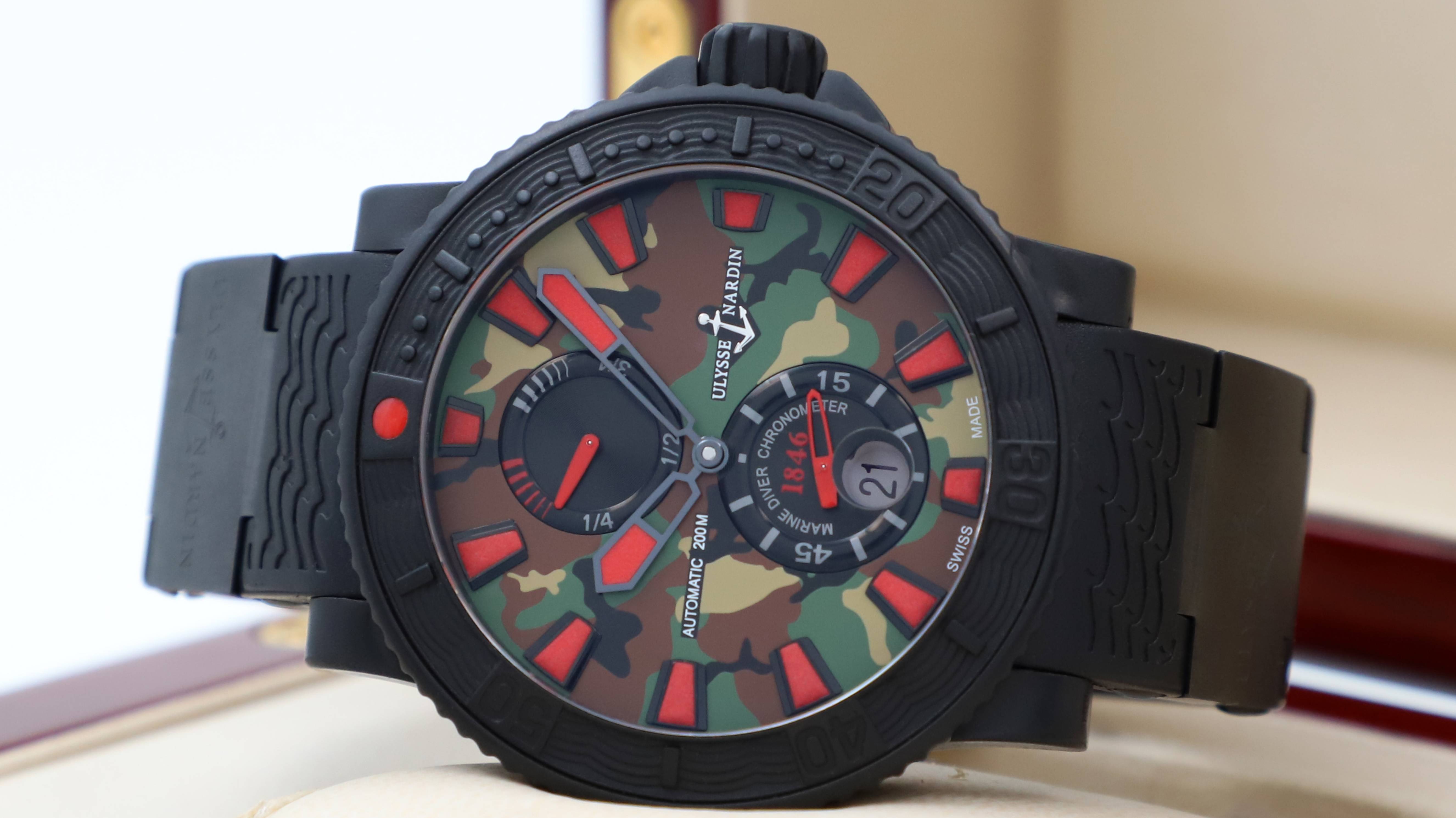 Ulysse Nardin Marine Diver Military 45.8 mm 263-92LE-3C/MIL Custom смотреть онлайн