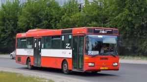 Автобус Mercedes-Benz O405 (АТ 080 22). Покатушки по Барнаулу / Mercedes-Benz Bus O405. Reise.