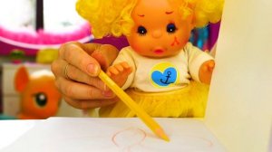 Мой детский сад — Рисуем с малышами — Игры в куклы Беби Бон для самых маленьких