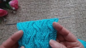 Двухсторонний узор для шапки, шарфа, снуда..