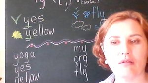 Урок 20. Учимся читать букву Yy в словах.