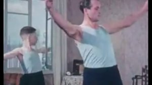 Утренняя гимнастика. Ведущий - Николай Гордеев. 1957