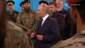 Апти Алаудинов "АХМАТ". Владимир Путин посетил Российский университет спецназа
