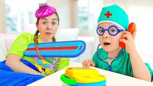 Оливер и Адам помогают Маме когда она заболела