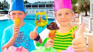 Диана Рома и Оливер Весёлый день в детском клубе