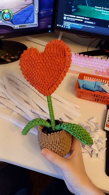 #3dorigami #origami #модульноеоригами #любовь #мило смотреть онлайн
