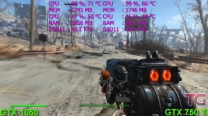 GTX 1050 vs GTX 750 Ti Test in 6 Games (i3 7100)