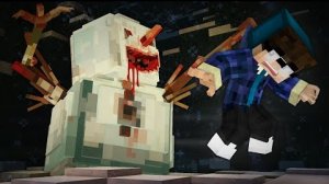 В ЛОВУШКЕ СНЕГОВИКА- Страшилки Minecraft