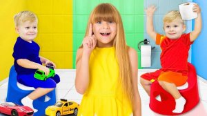 Оливер учится ходить на Горшок! Веселые истории с Дианой и Ромой