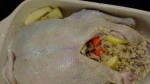 Индоутка, фаршированная рисом