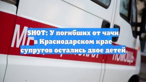 SHOT: У погибших от чачи в Краснодарском крае супругов остались двое детей
