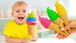 Фургончик с Мороженым   Диана и Рома на русском