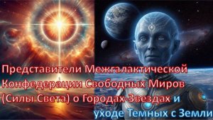 Представители Межгалактической Конфедерации Свободных Миров о Городах-Звездах и уходе Тёмных с Земли