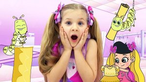 Диана и Рома шьют новую одежду для Банни