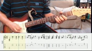 Wiscked Wanda Popa Chubby Blues in E(guitar cover,tab,backing track)