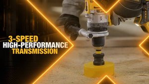 Аккумуляторная ударная дрель-шуруповерт DEWALT DCD1007NT, 18 В, 2250 об/мин, 38250 уд/мин