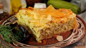 Пирог из теста фило с кабачками. КОЛОКИТОПИТА
