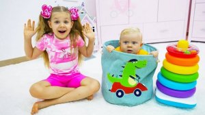 Диана и Рома помогают родителям и развивают хорошие привычки